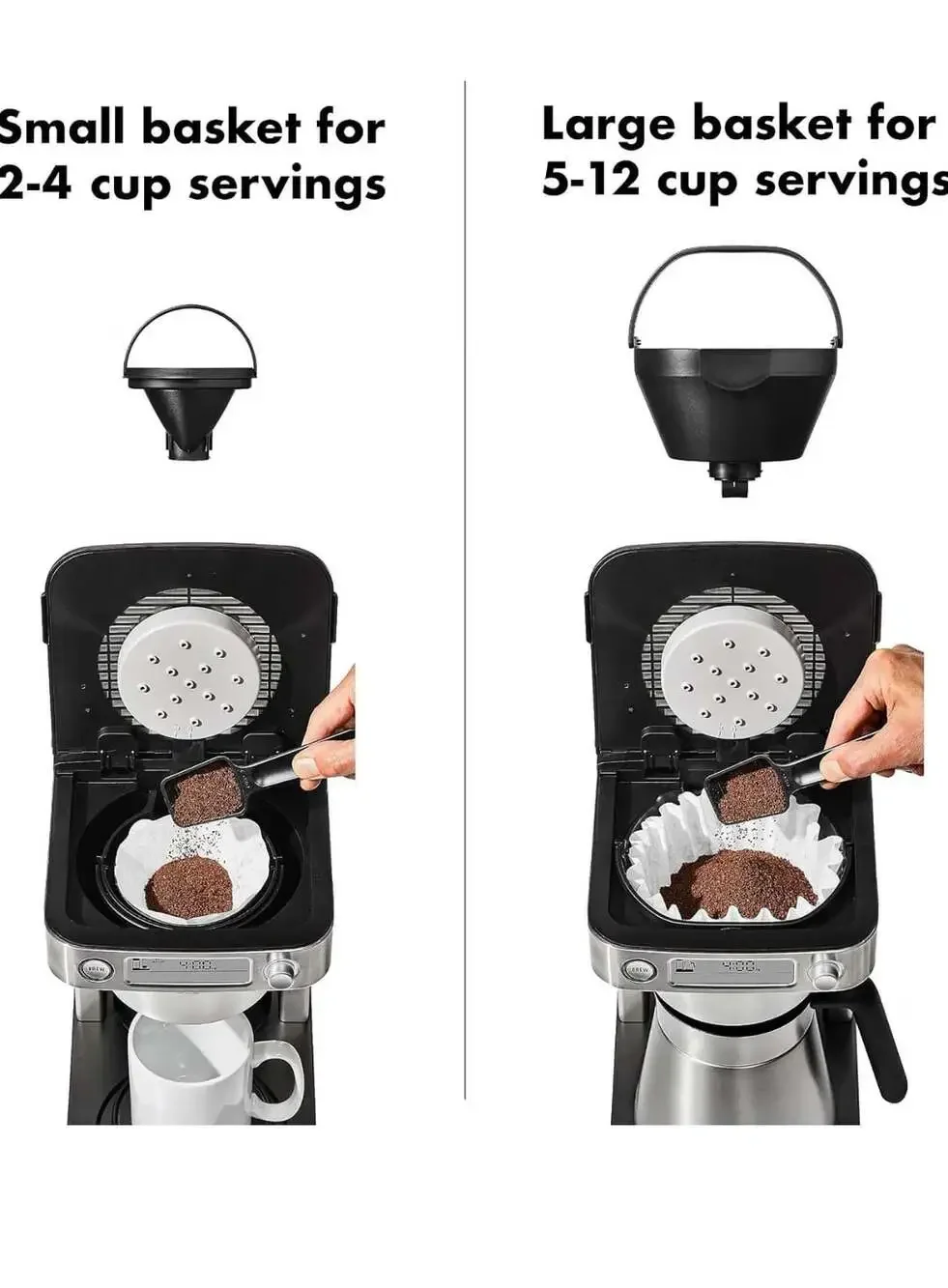 OXO Brew 12-Cup Coffee Maker with Podless Single-Serve Function Stainless Steel